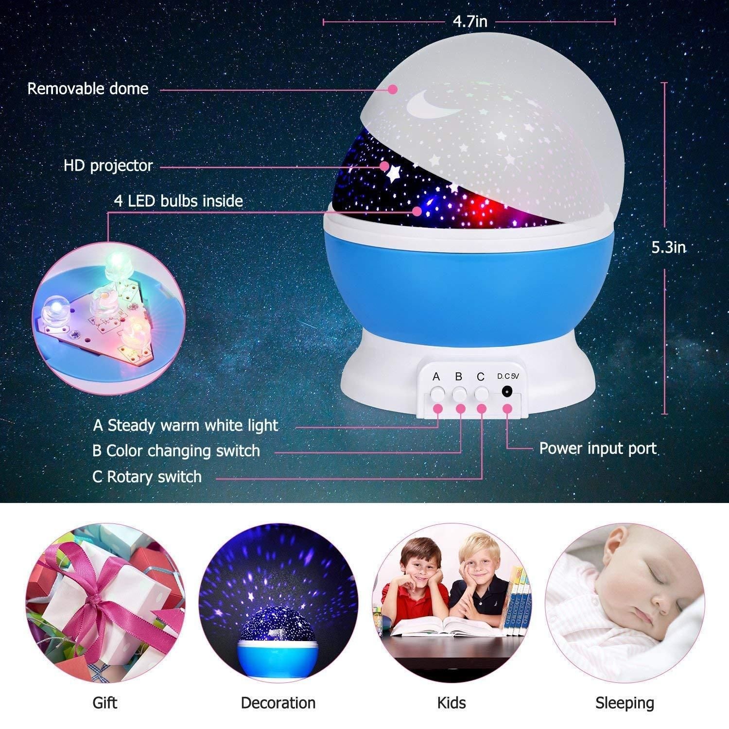 Magical Star Moon Night Light for Cozy Evenings